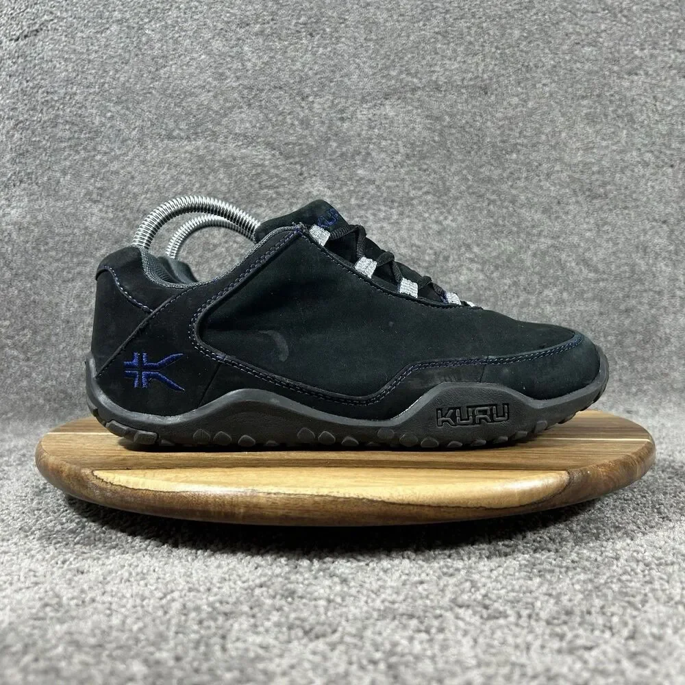 KURU Chicane Women’s Sz 8.5 Black Leather Rugged Walking Trail Hiking Shoes Used